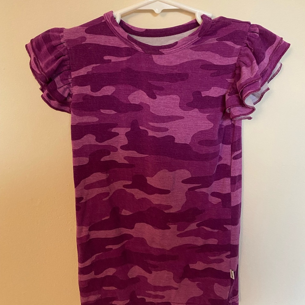 Little sleepies purple camo top
